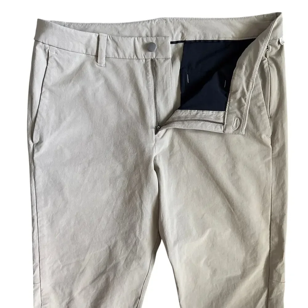 Lululemon Commission Pant Slim *Novelty Canvas in Tofino Sand Size 36